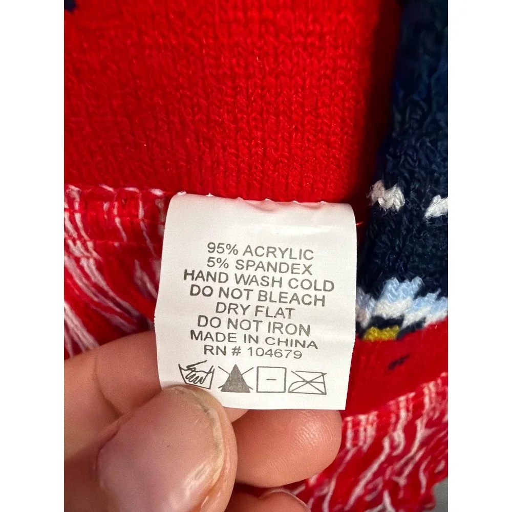 NWOT Miller Lite Scarf Unisex Navy Blue Holiday Fair Isle Its Miller Time Knit